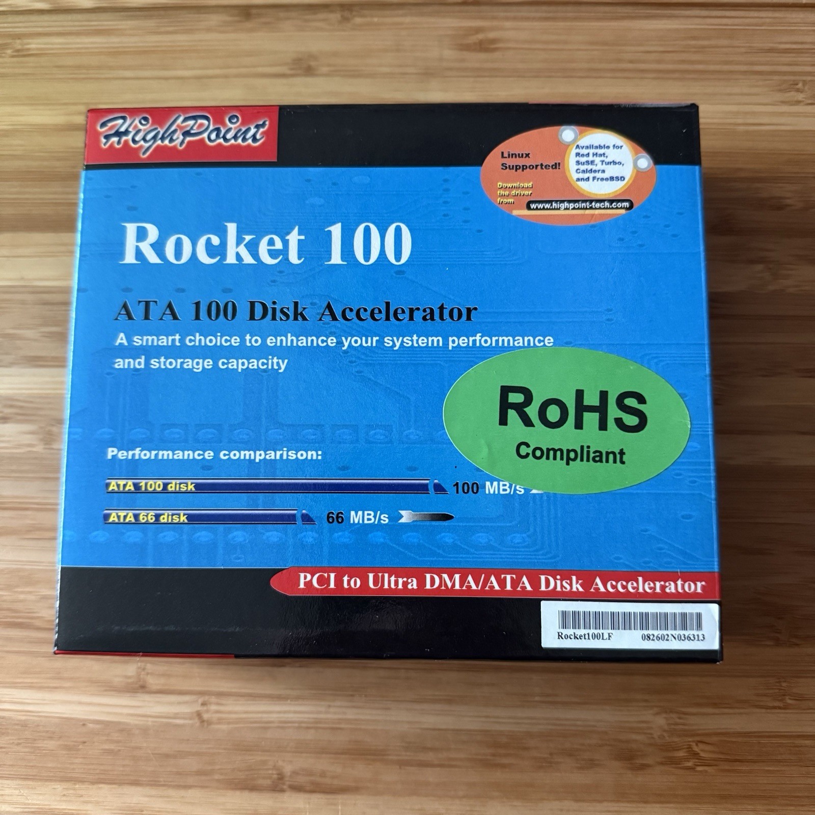 HighPoint Rocket 100 2-Port PCI ATA UltraDMA IDE Windows 95/98/ME/NT/2K/XP