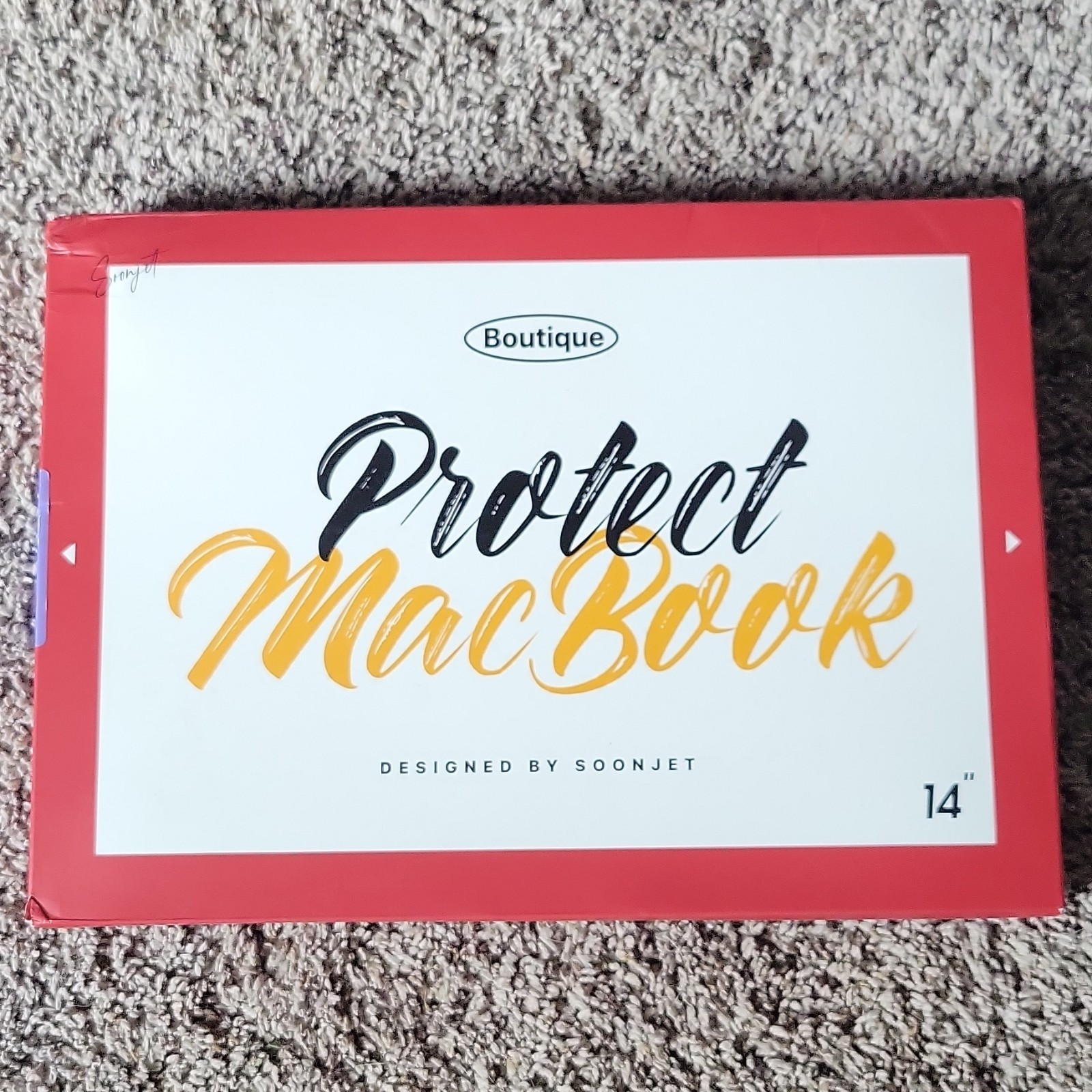 New Soonjet Hard Case For MacBook 14” Clear  - Midnight