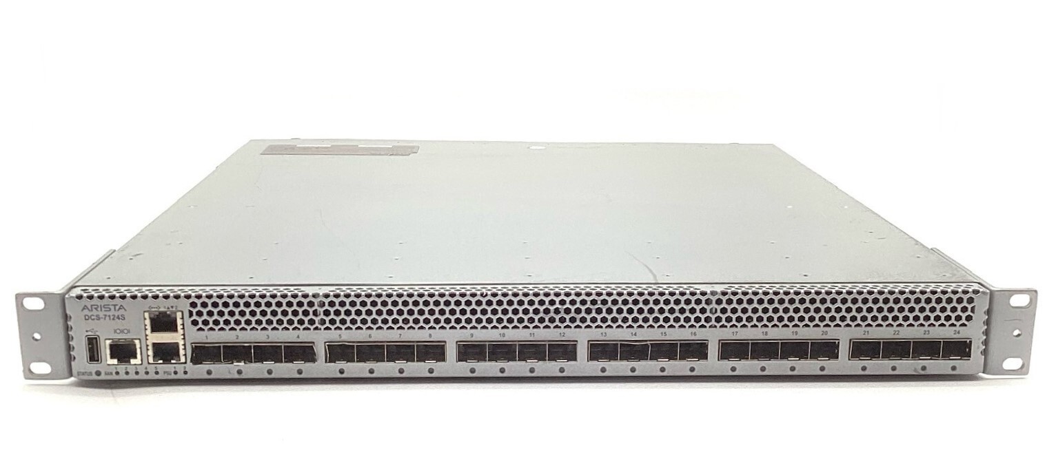 Arista DCS-7124S 10GbE SFP+ L3 24-Port Switch Dual PSU Rear-to-Front Cooling