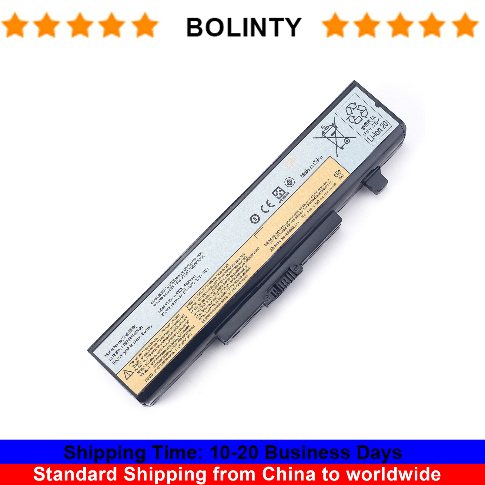 L11S6Y01 L11L6Y01 Laptop Battery For Lenovo IdeaPad Y480 Y580 G480 G580 Z380