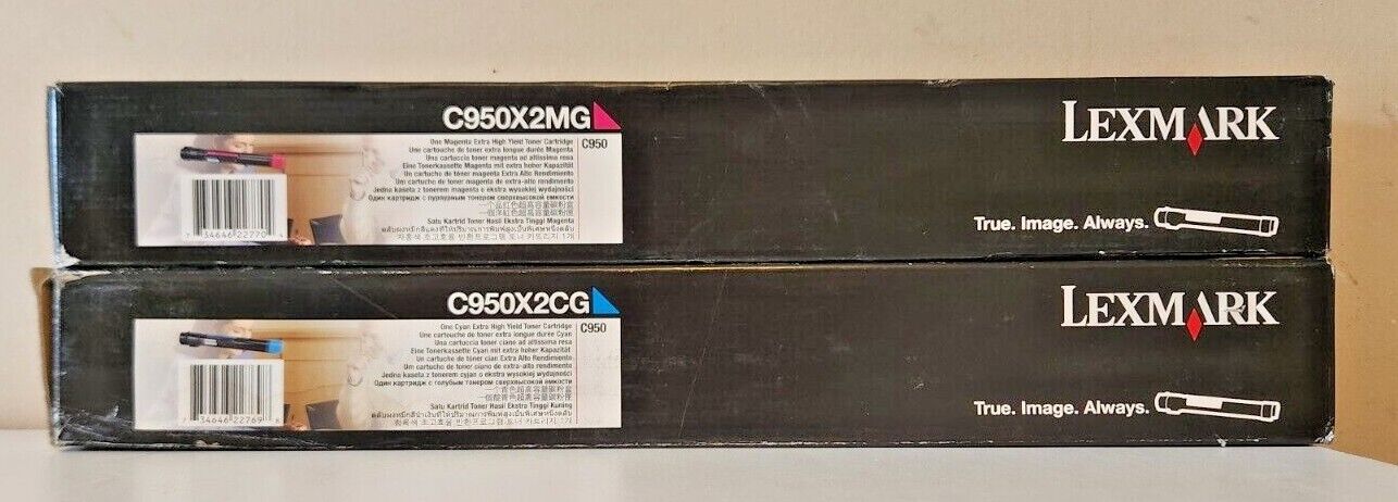 Lexmark C950X2CG C950X2MG  Genuine Extra High Yield Toner