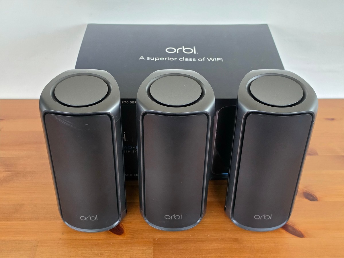 Netgear Orbi RBE973SB BE27000 Mesh System Router Satellite WiFi 7 971 970 Black