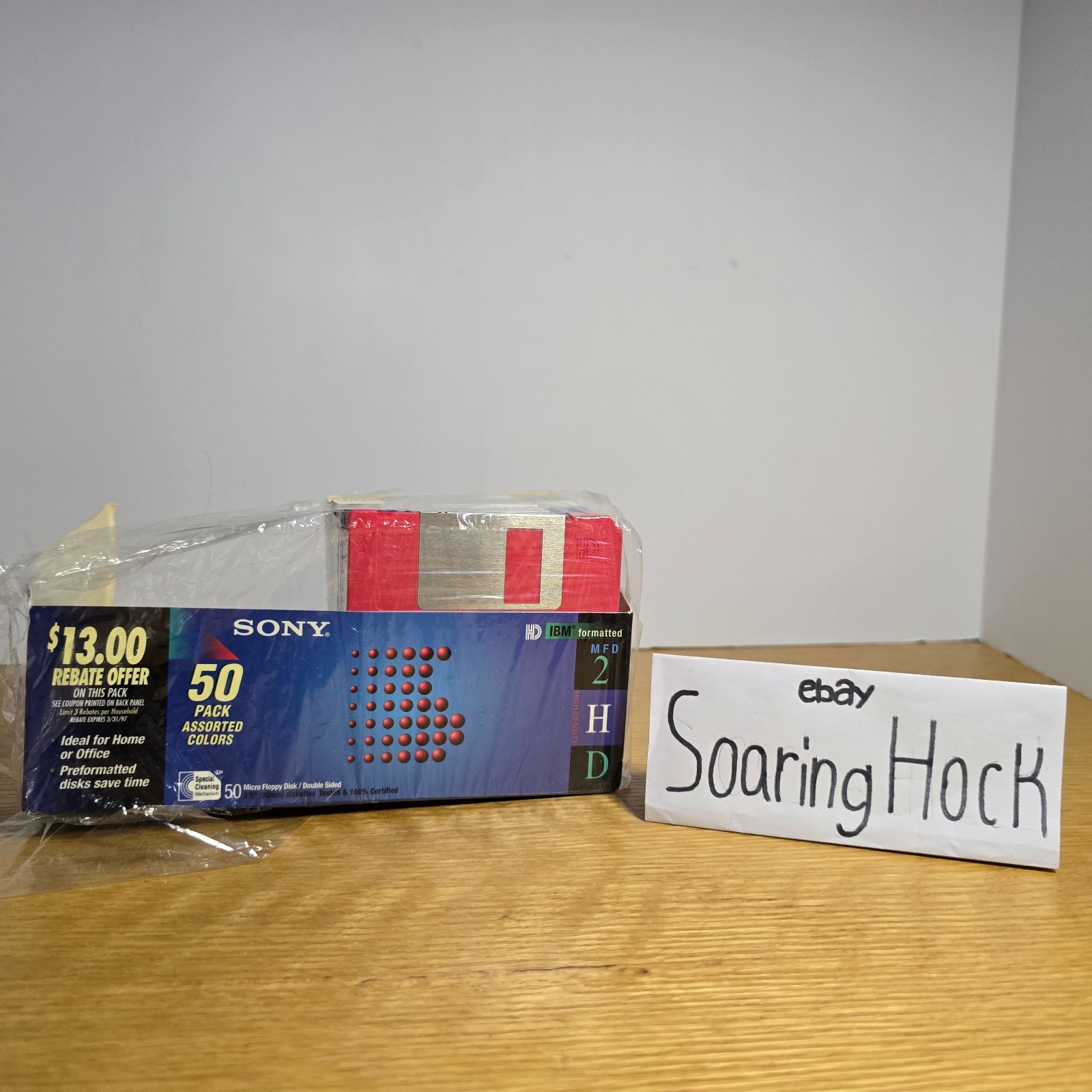 Sony 25 2HD Micro Floppy Disks 3.5" IBM Formatted (50 Pack Half Missing)