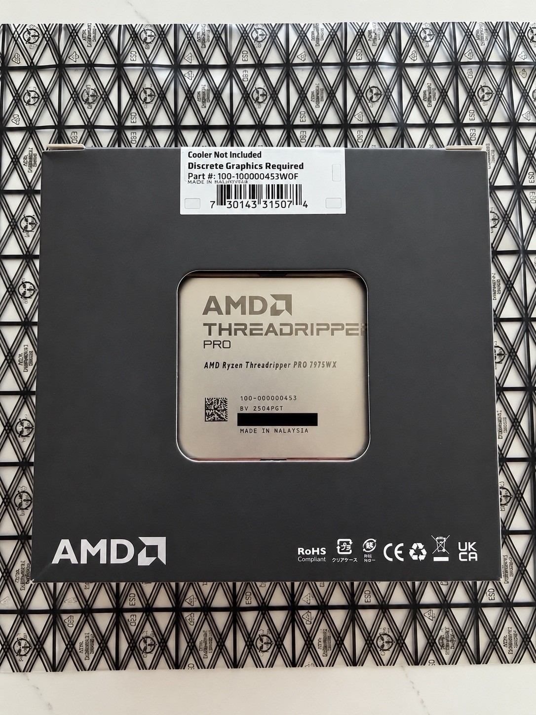 AMD Ryzen Threadripper PRO 7975WX 32-Core sTR5 CPU 100-100000453WOF