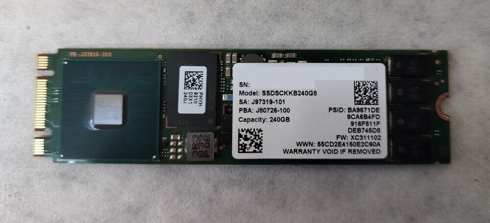 Intel 240GB Solid State Drive 240GB SATA SSDSCKKB240G8