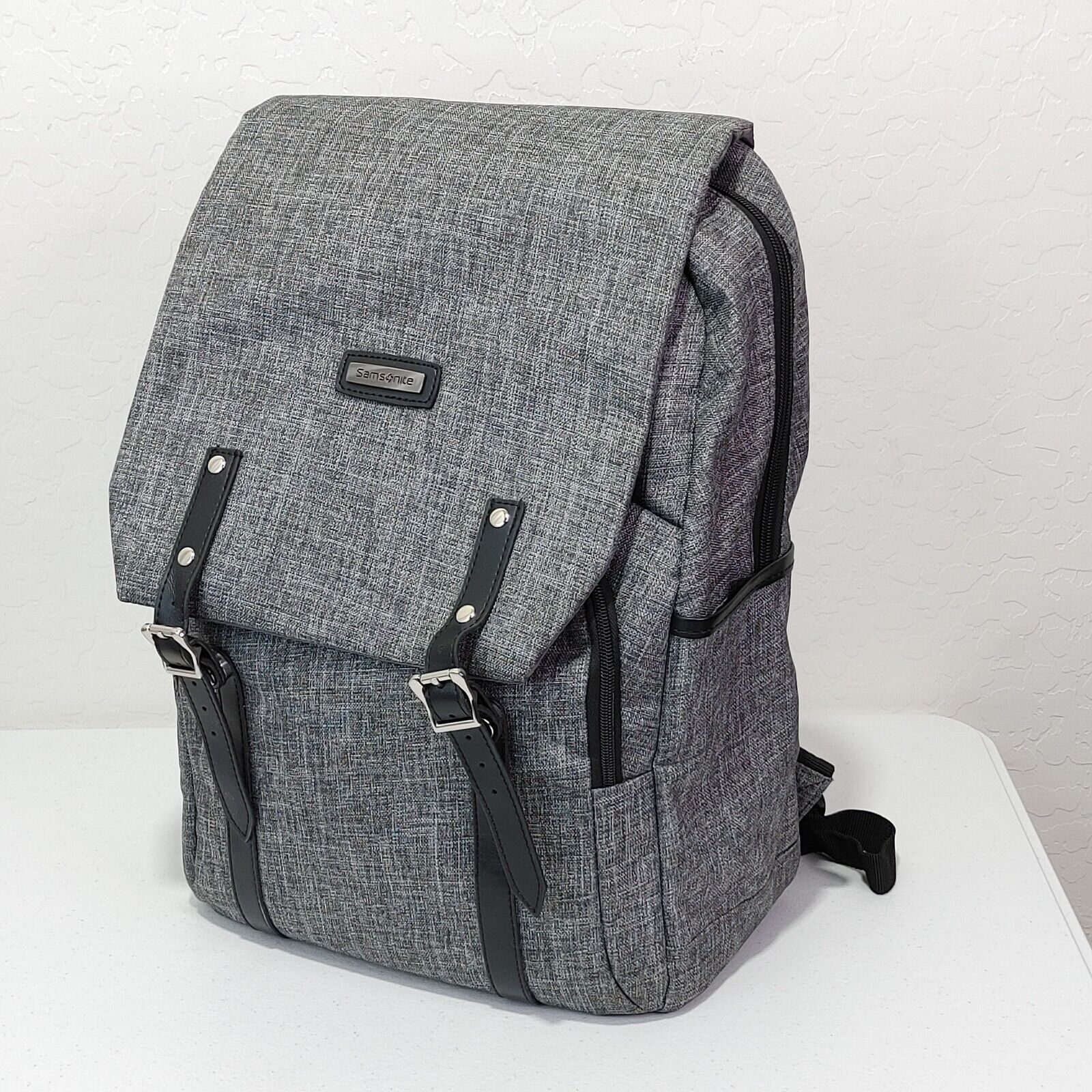 Samsonite Faneuil Jefferson Modern Laptop Large Grey Backpack Good / Clean Cond