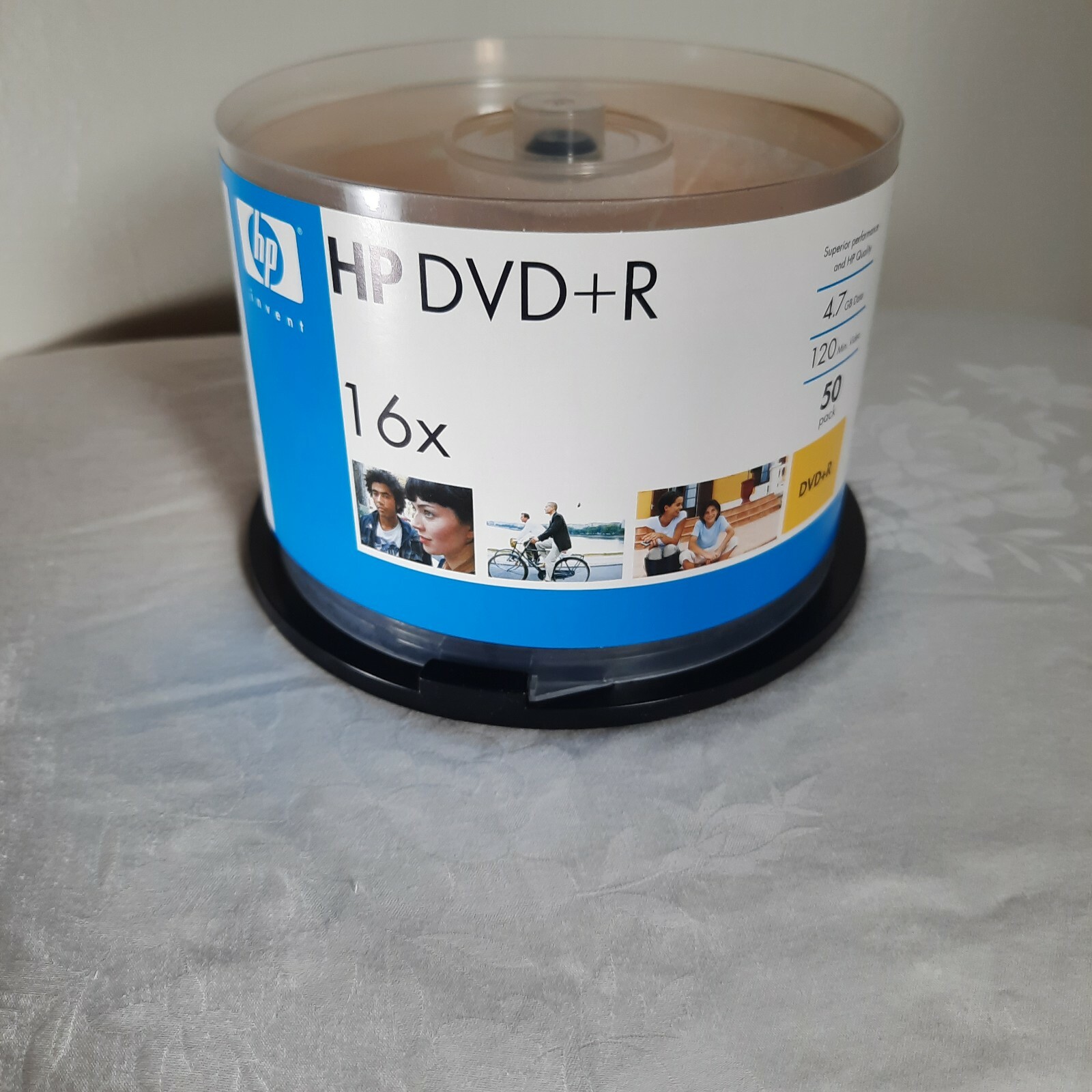 HP Invent HP DVD+R 16x 4.7GB 120 min 50 Pack Compact Disks Read Write