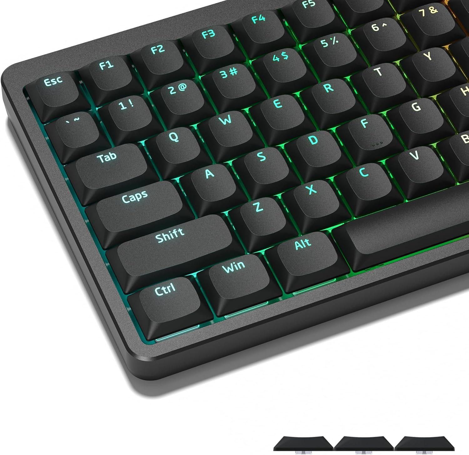 Low Profile Keycaps for Mechanical Keyboard, Shine through Keycaps