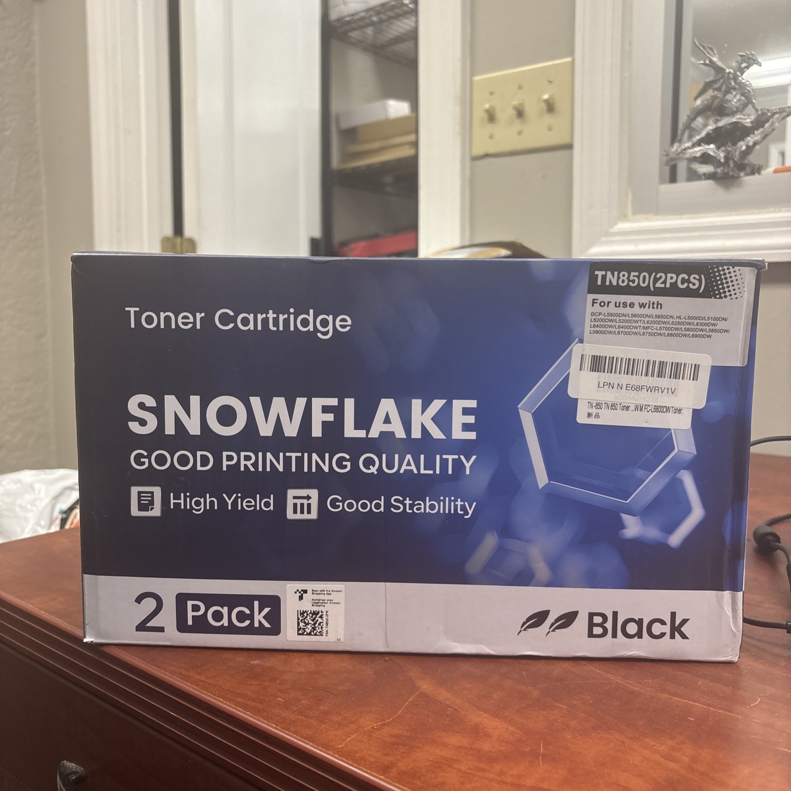Snowflake High Yield High Compatibility Toner Cartridge - 2-Pack - Black - TN850