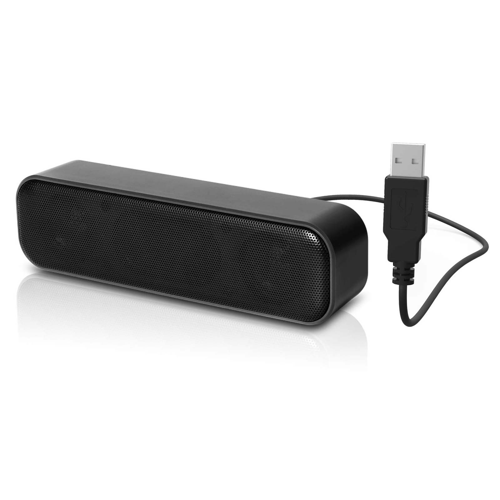 Upgraded USB Computer /Laptop Speaker with Stereo Sound & Enhanced Bass Porta...