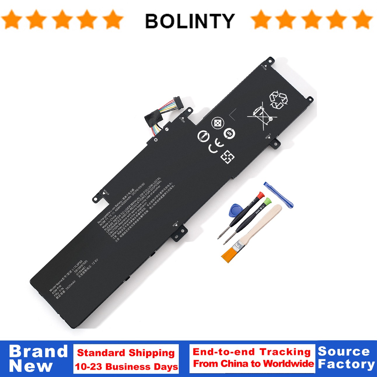 L17L3P53 L17C3P53 01AV483 01AV481 Battery For Lenovo ThinkPad L380 L390 Yoga NEW