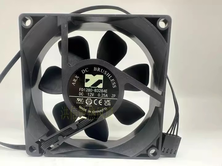 1PCS ARX 8025 FD1280-B3284E DC12V 0.25A PWM Temperature-Controlled Cooling Fan
