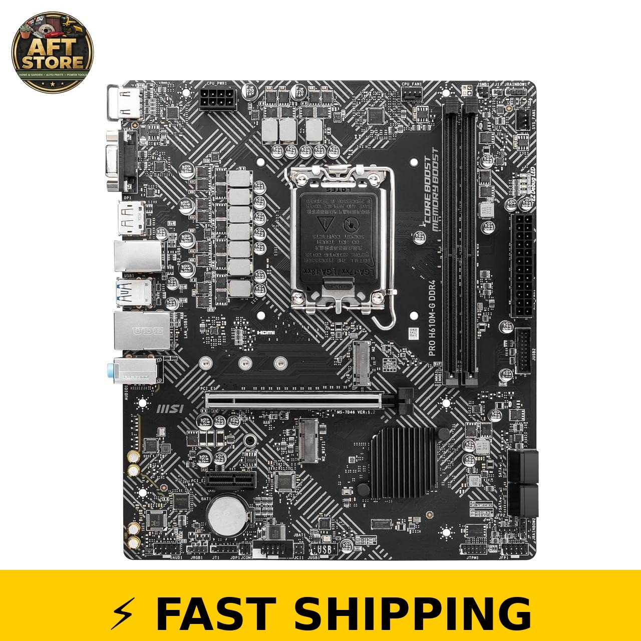MSI PRO H610M-G DDR4 Motherboard for Intel LGA 1700