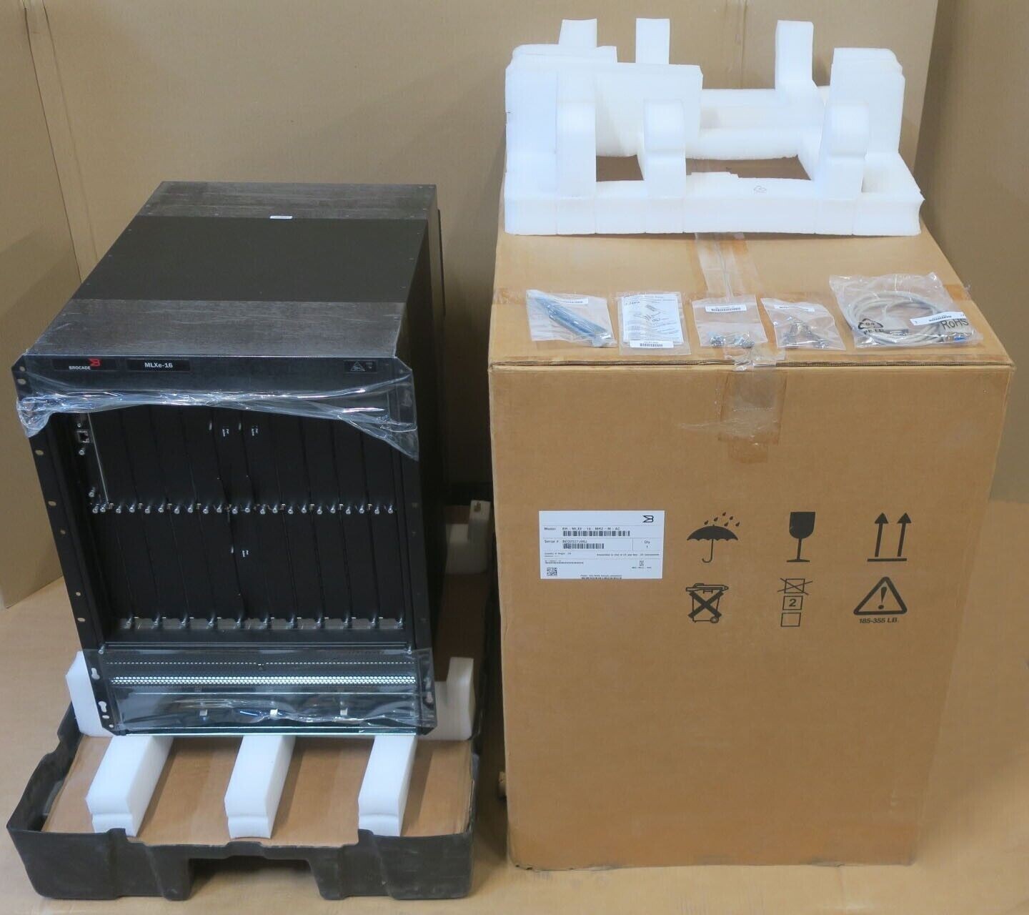 NEW Brocade MLXe-16 16-Slot Router Chassis BR-MLXE-16-MR2-M-AC + 1x BR-MLX-MR2-M