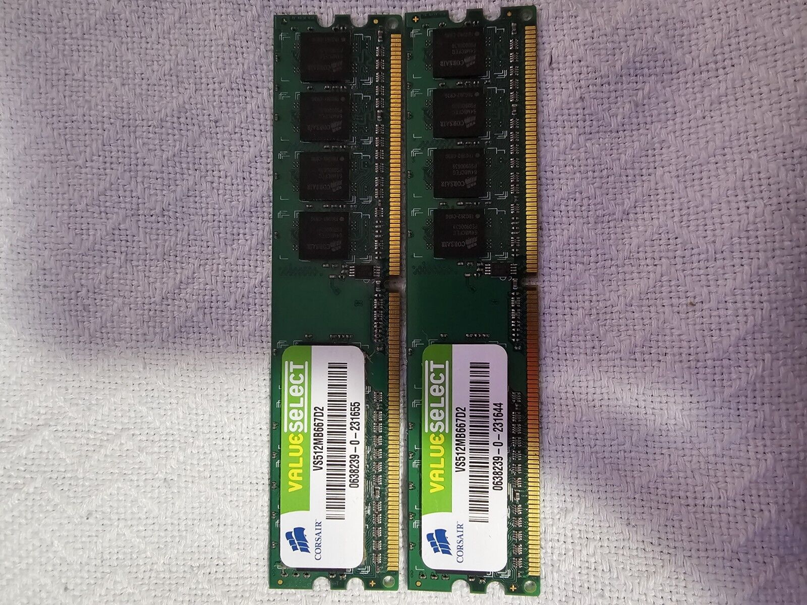 Corsair Value Select Memory RAM - 2x 1GB & 2x 512MB - DDR2 