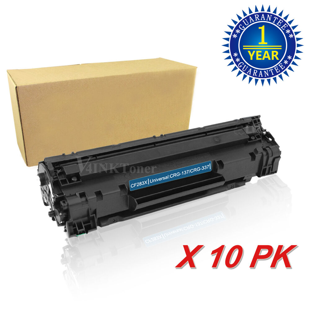 10PK CF283X 83X BK Toner Cartridge Compatible For HP LaserJet Pro M125a M126nw