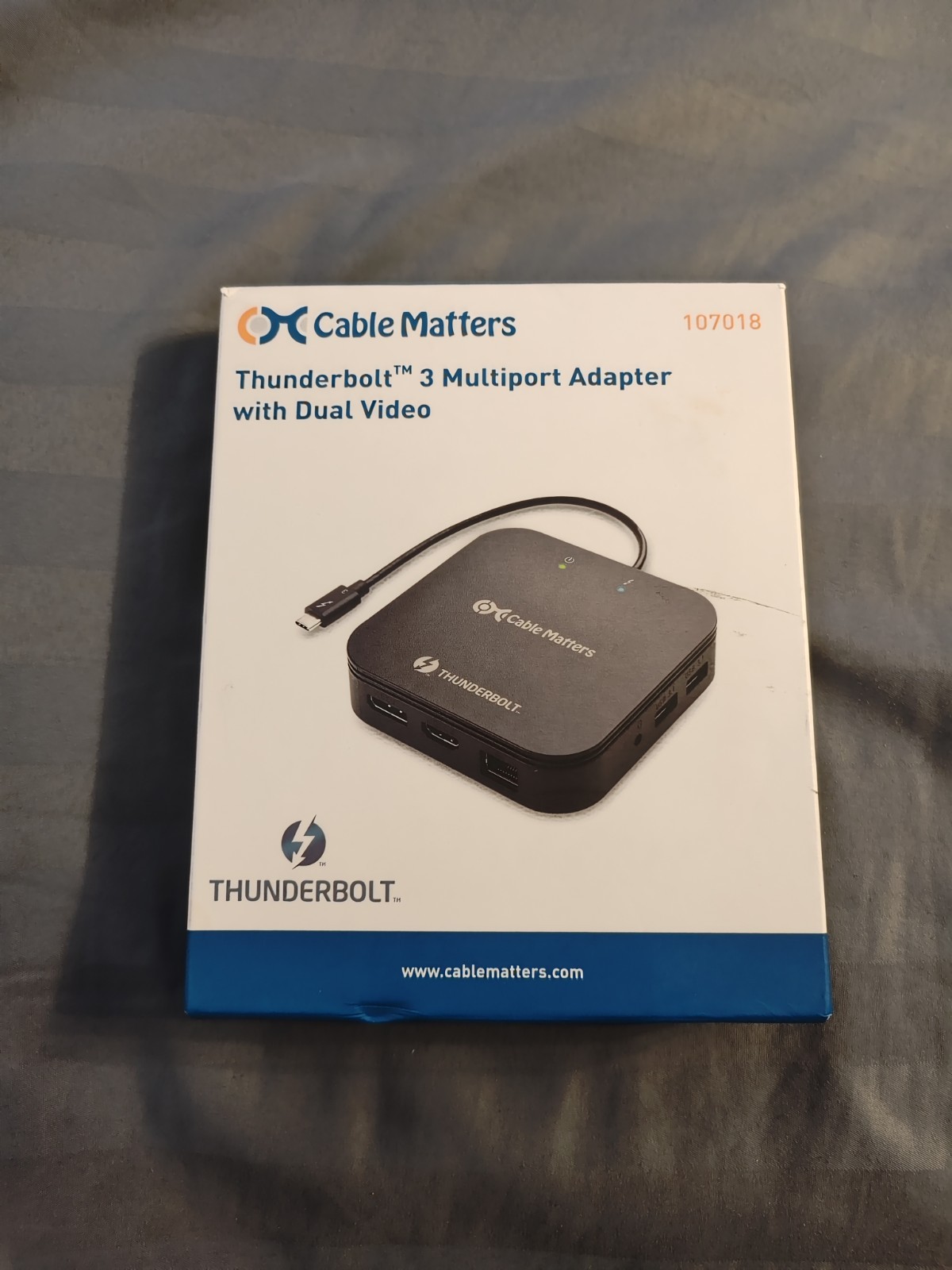 Cable Matters Intel Certified Thunderbolt™ 3 Multiport Adapter with Dual Video