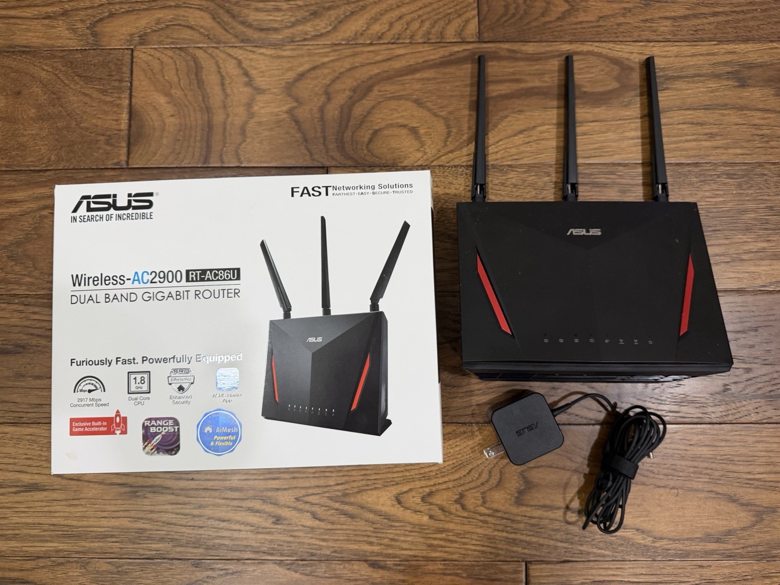 ASUS AC2900 Dual Band Gigabit WiFi Gaming Router RT-AC86U