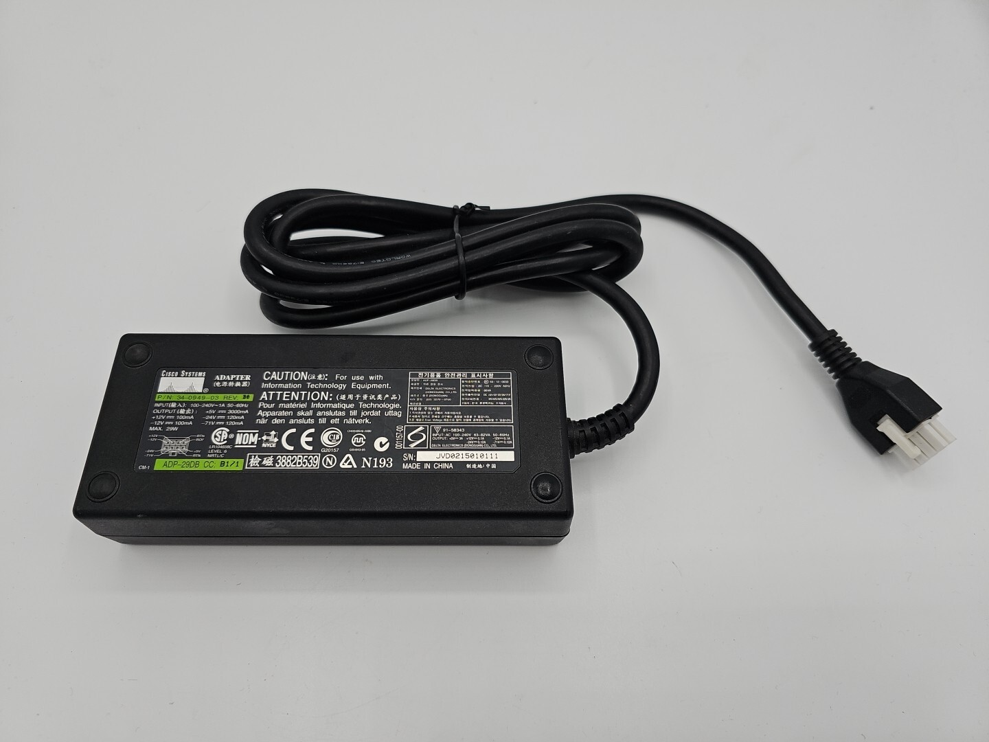 Cisco Systems Adapter ADP-29DB DC Power Supply EQU NEW