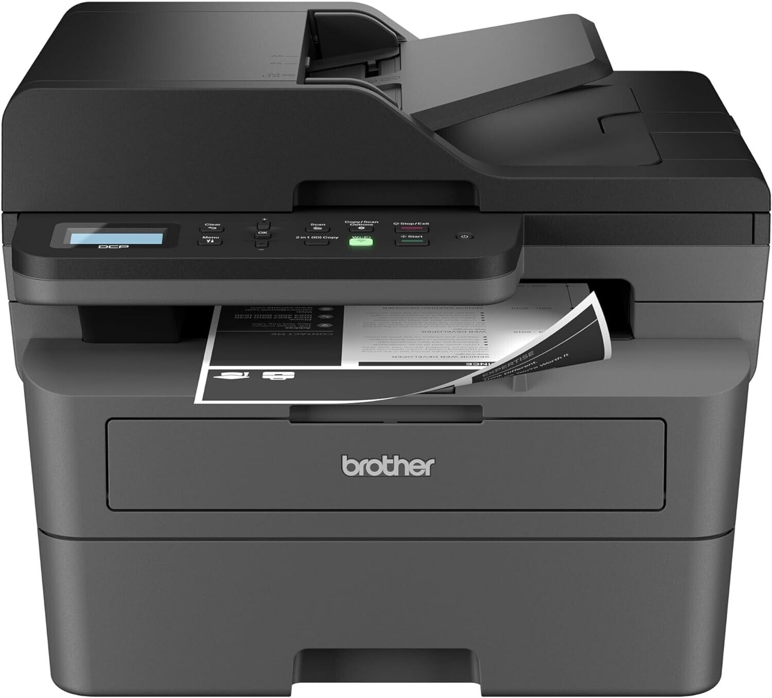 Brother DCP-L2640DW Wireless Compact Monochrome Multi-Function Laser Printer wit