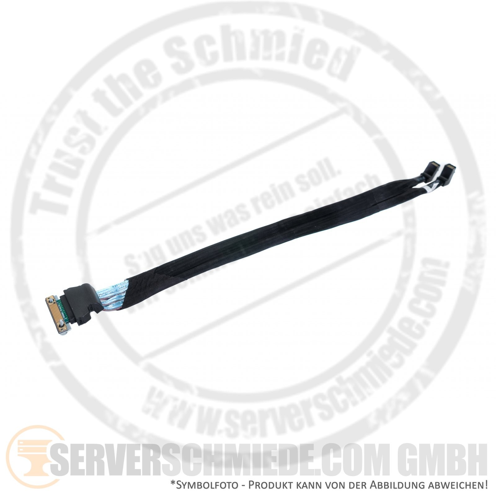 Dell R640 10x SFF SAS cable cable 1x MPERC SAS to 2x SFF-8643 angle 08Y2C8 BP-S