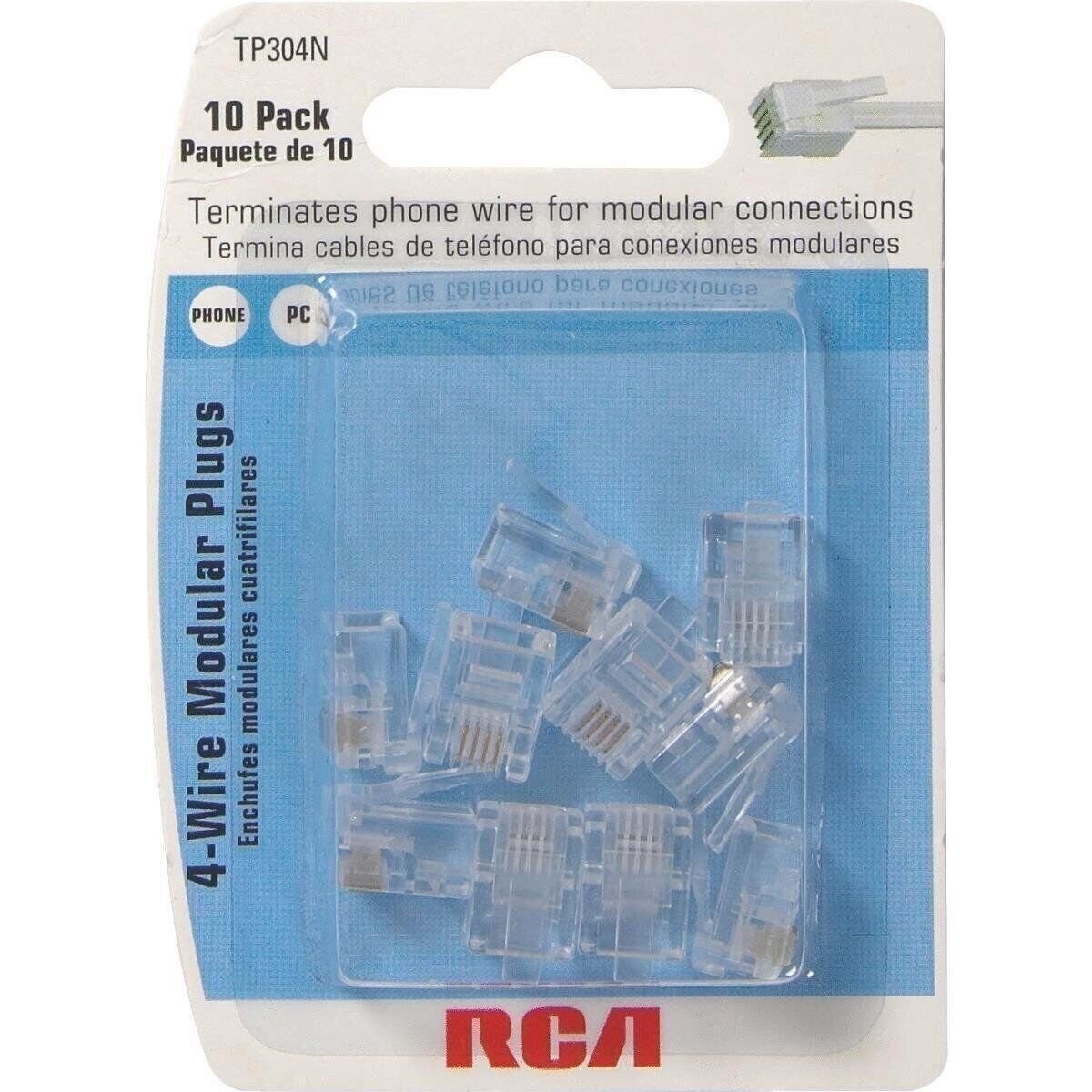 RCA Modular 4 Wire Plugs