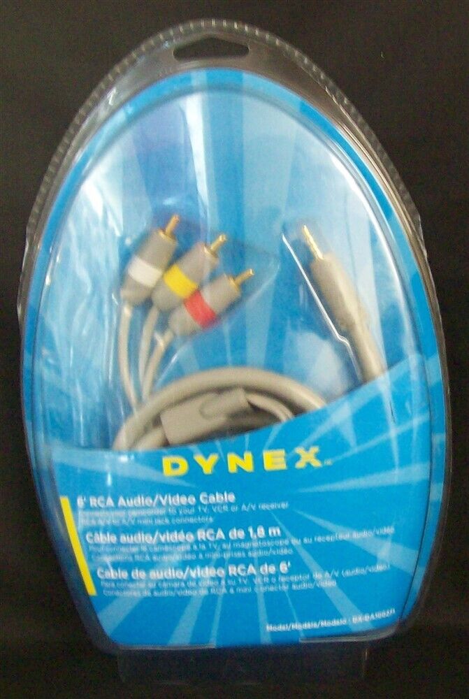 NEW Dynex 6-Ft. RCA Audio Video Cable 
