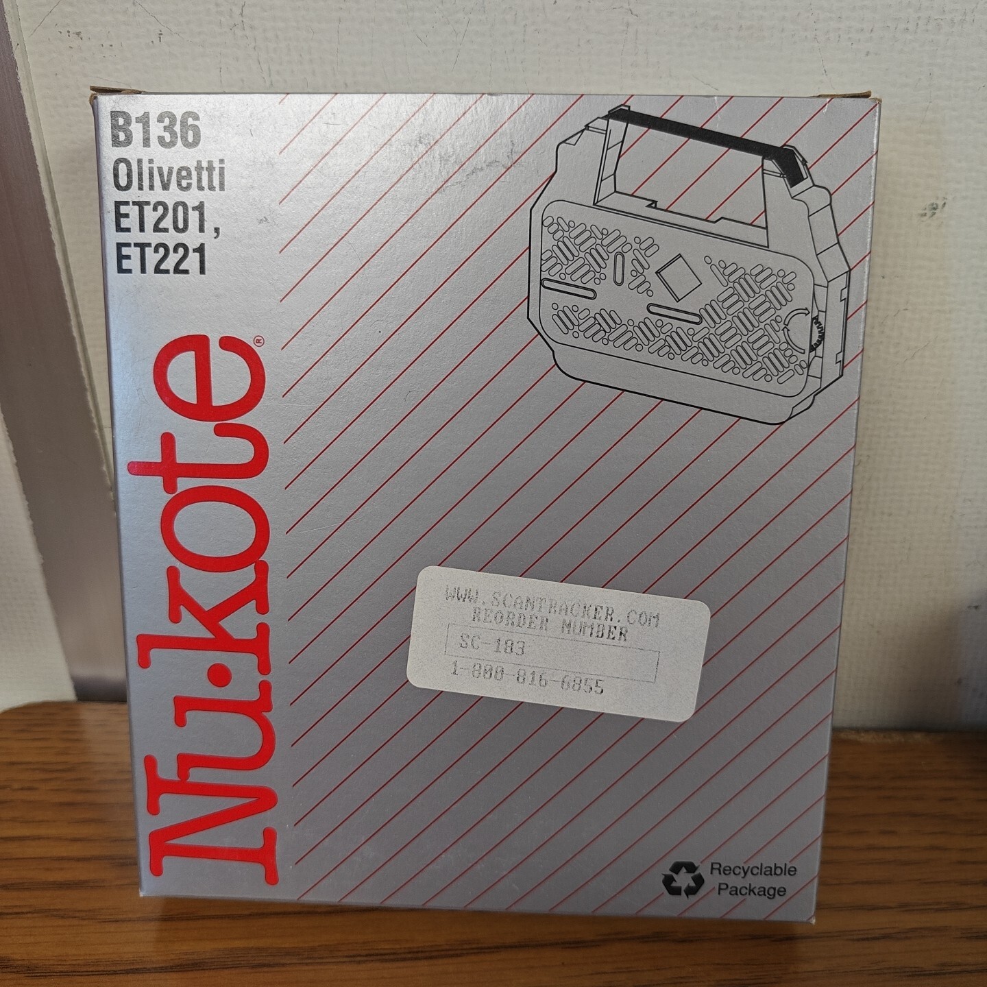 Nukote B136 Replacement Ribbon for Olivetti ET201 ET221 SC183 08-2221-250