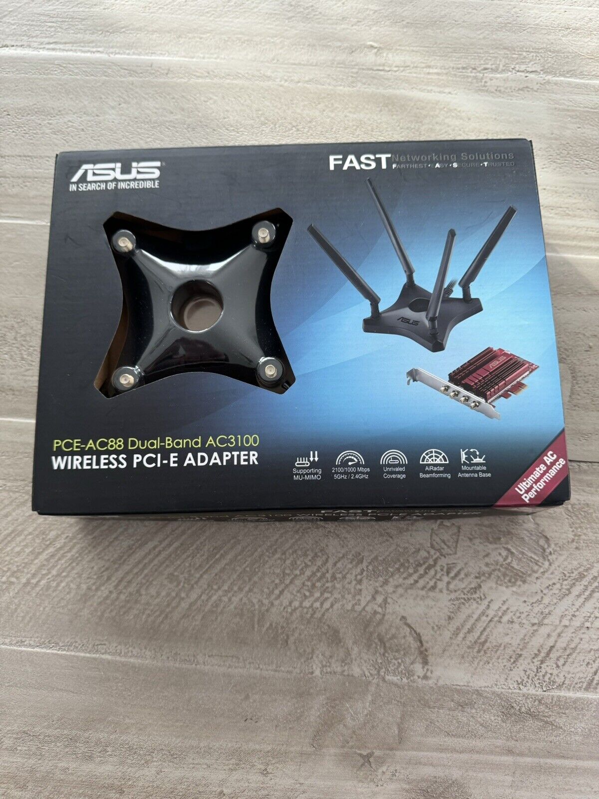 ASUS PCE-AC88 AC3100 Dual Band PCIe WiFi/Wireless Adapter