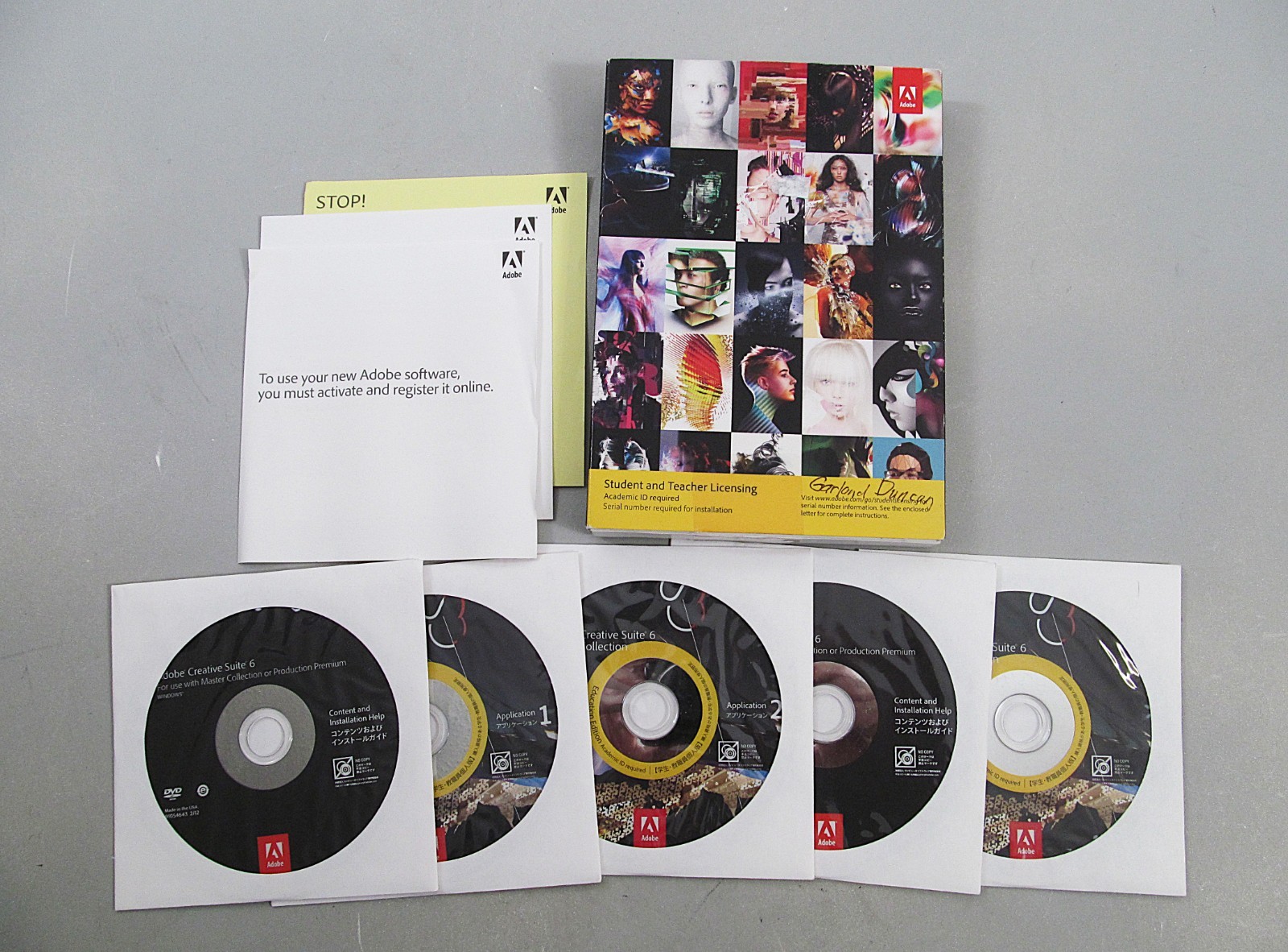 Adobe Creative Suite 6 Master Collection Student Teacher *AS IS READ DESCRIPTION