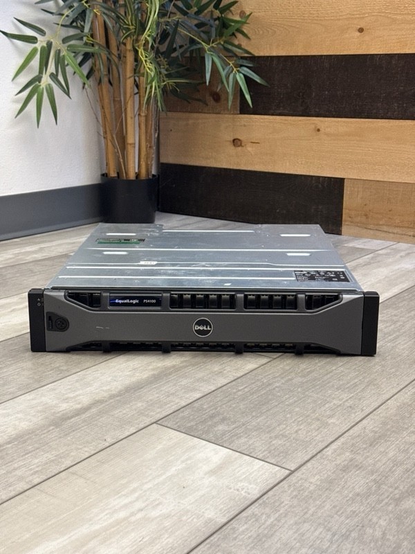 DELL EqualLogic PS4100 SAN Storage Array 2 E09M Control Modules 2 PSU & Caddies