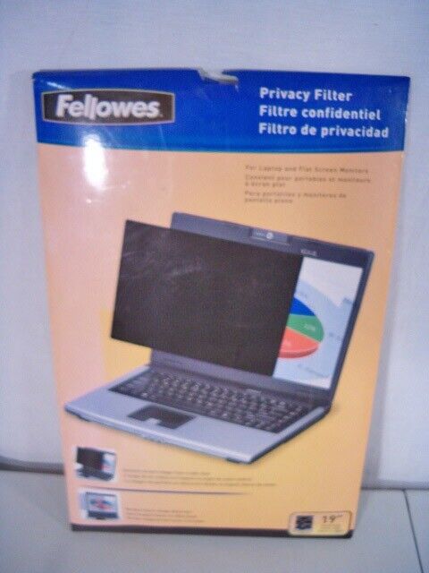 New in Pk. - Fellowes #4801101 19 Inch Widescreen Privacy Filter Laptop/Monitors
