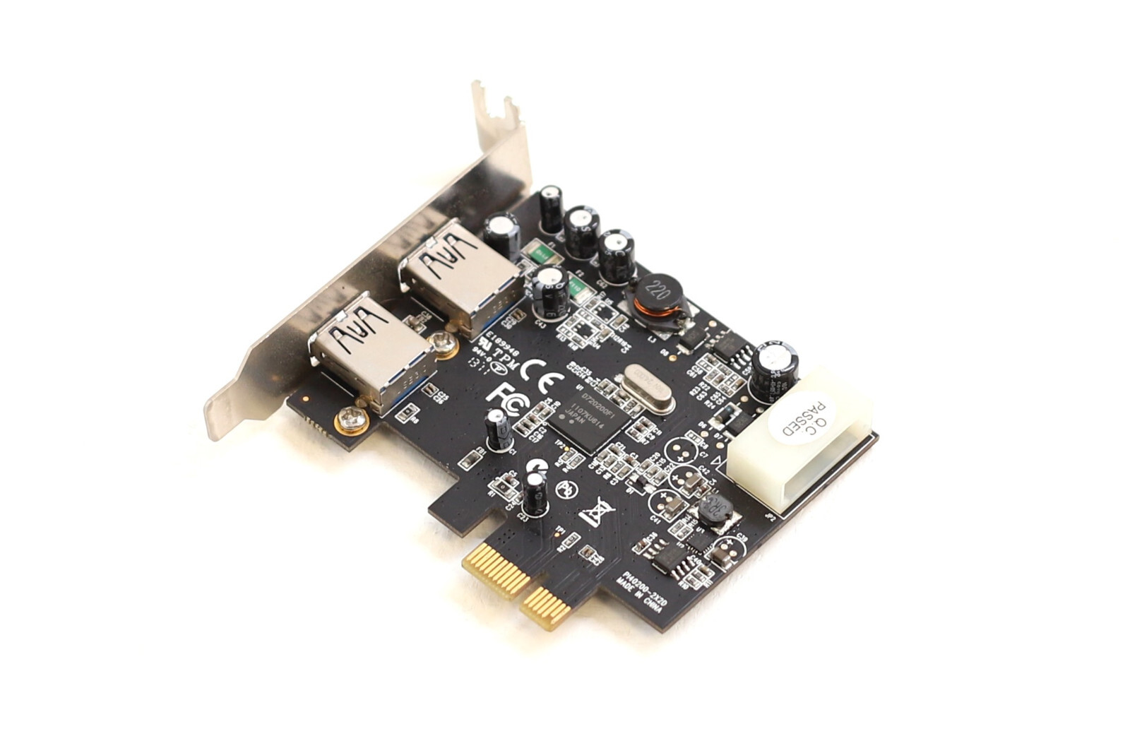 StarTech Dual-Port USB 3.0 PCIe x1 Adapter Card P/N: PEXUSB3S2 Tested Working