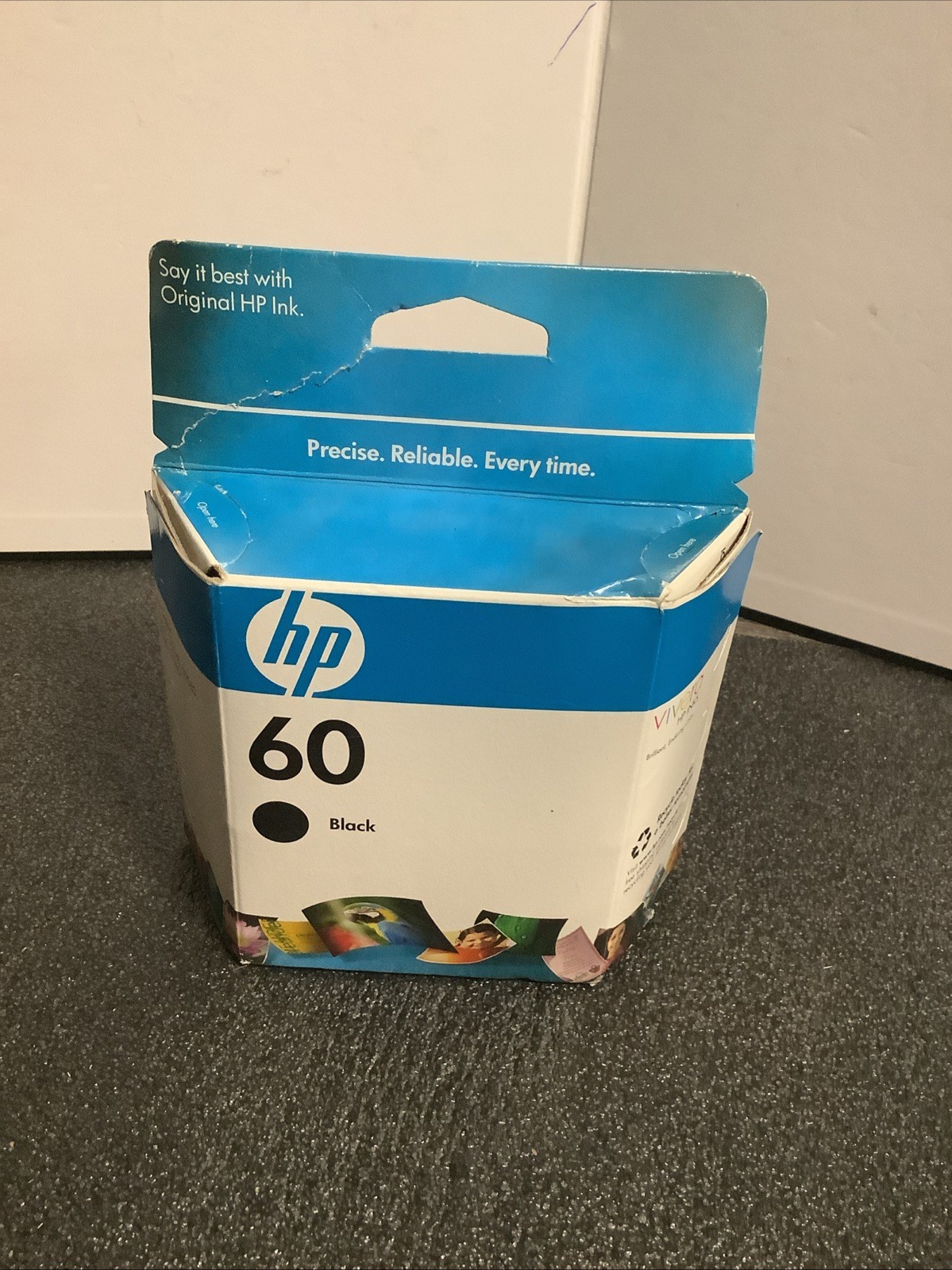 HP 60 Single Ink Cartridge - Black CC640WN Ex 5/2010 Sealed In Package