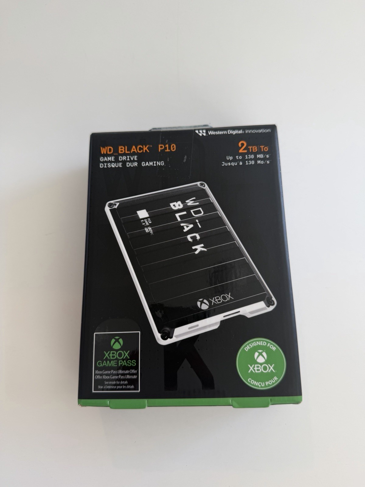 Western Digital BLACK P10 Game Drive for Xbox 2TB External USB 3.2 Gen 1