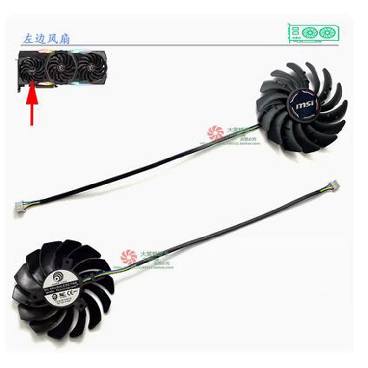 For MSI RTX2080 2080Ti X/Z Magic Dragon Fan PLD09210B12HH/PLD10010B12HH