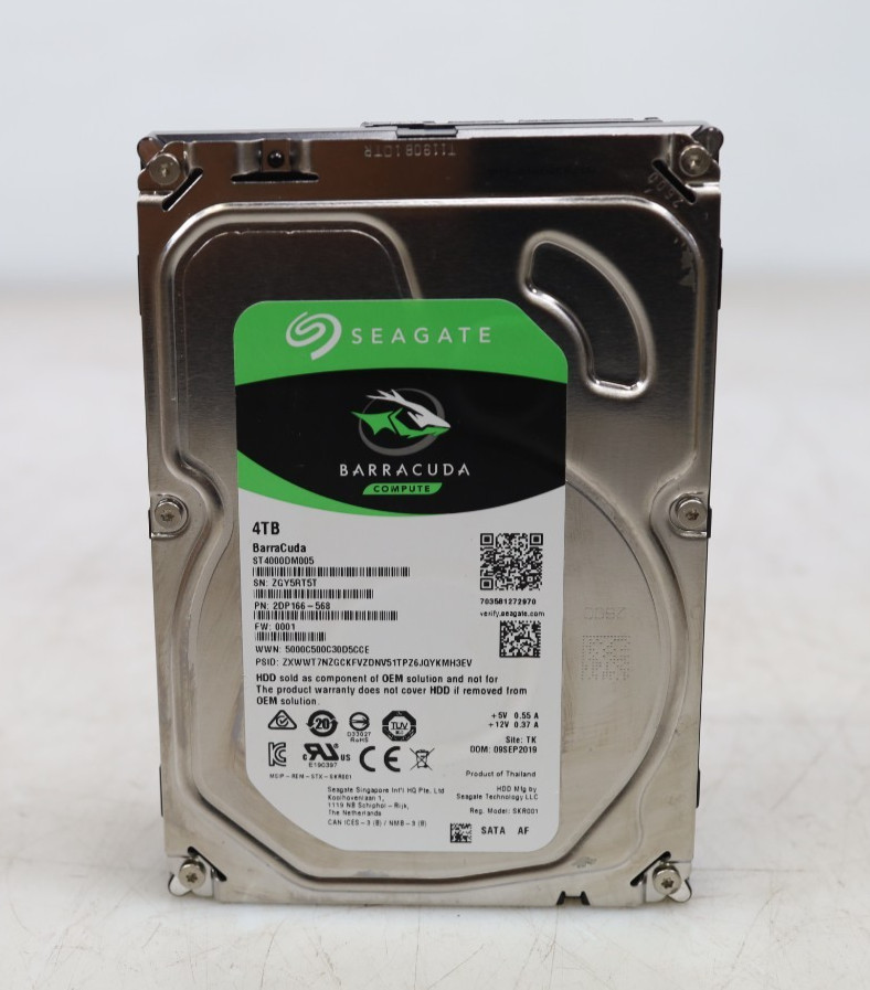 Seagate BarraCuda 4TB ST4000DM005 3.5" SATA 7200 RPM Hard Drive