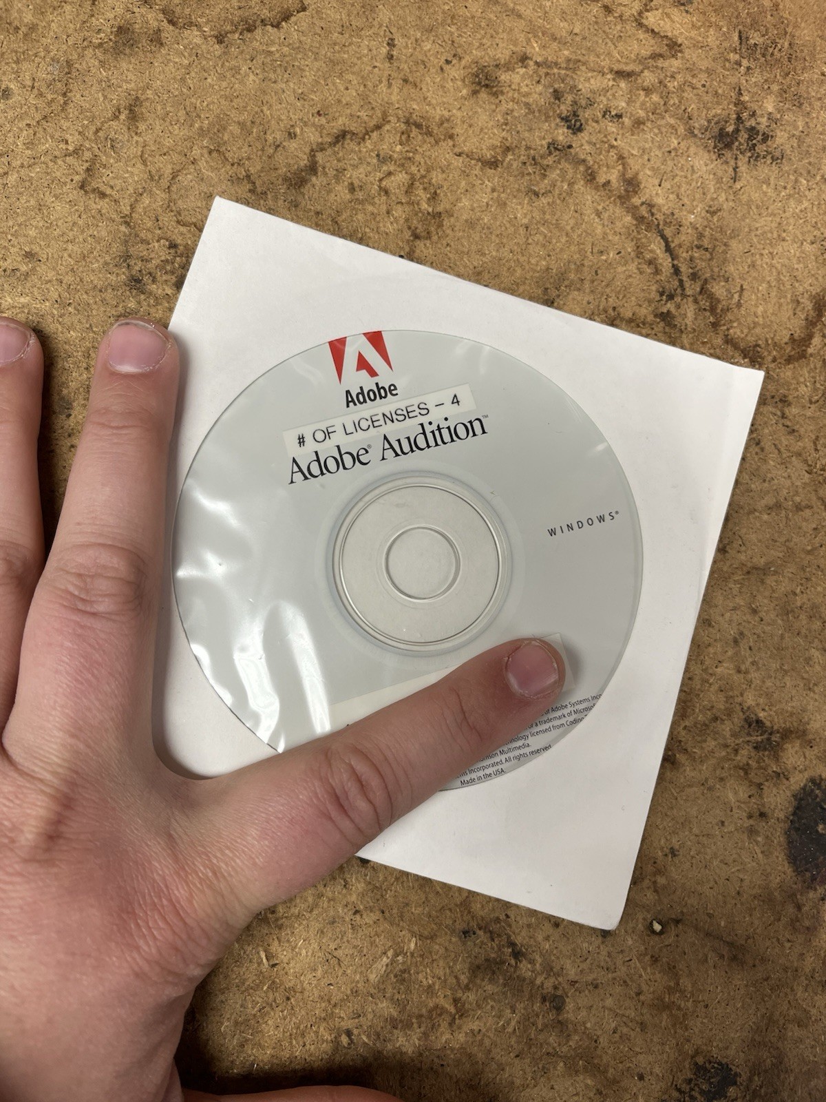 2003 Adobe Audition 1.0 Original Software 4 Licenses Code Disk Only Windows USA 