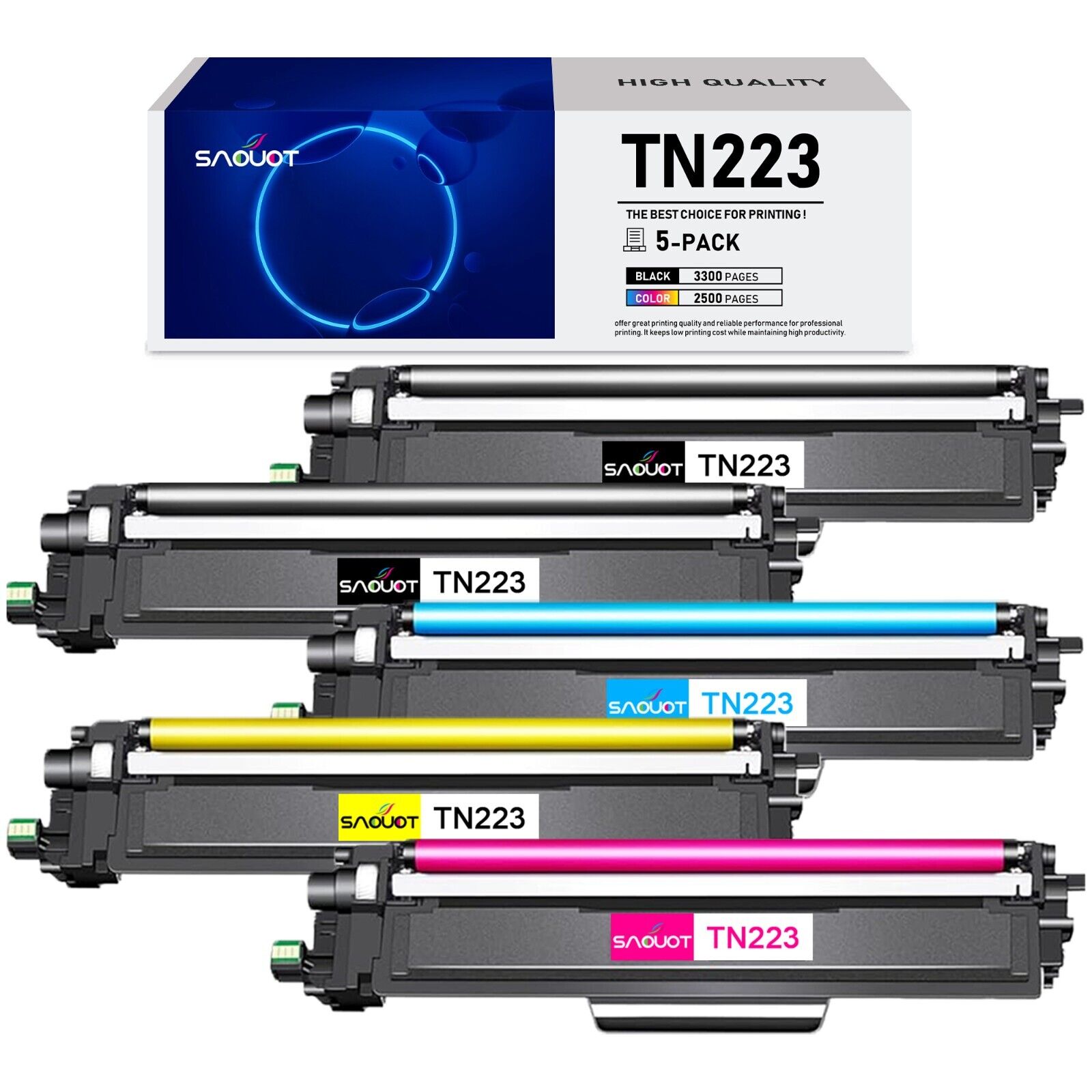 TN223 Toner Cartridge Replacement for Brother HL-L3290CDW L3210CW MFC-L3750CDW