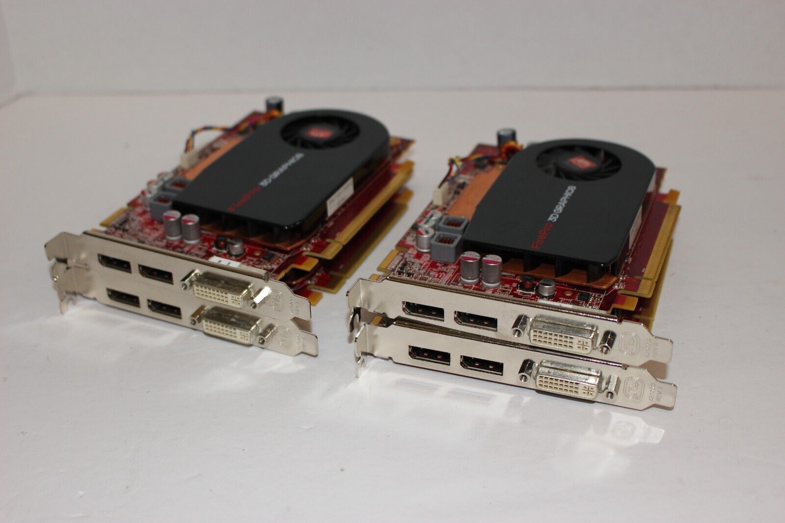 Lot of 4 ATI FirePRO V3750 256MB Dual Video 3D Graphic Card Full Height