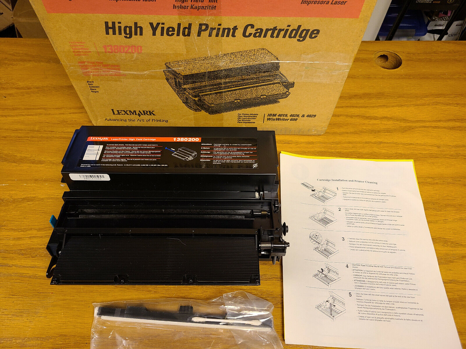 Genuine Lexmark 1380200 High Yield Print Cartridge IBM 4019 4028 4029 1380520