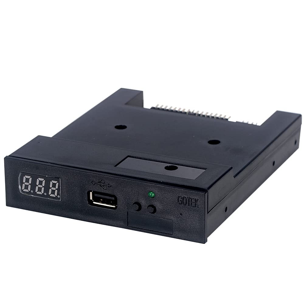 GoTEK SFR1M44-U100 3.5 Inch 1.44MB USB SSD Floppy Drive Emulator Black
