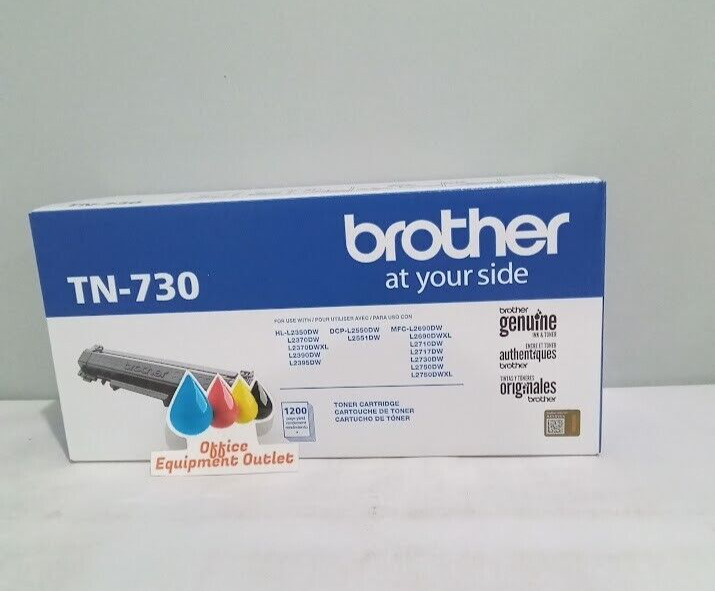 Brother TN 730 Black Standard Yield Toner Cartridge