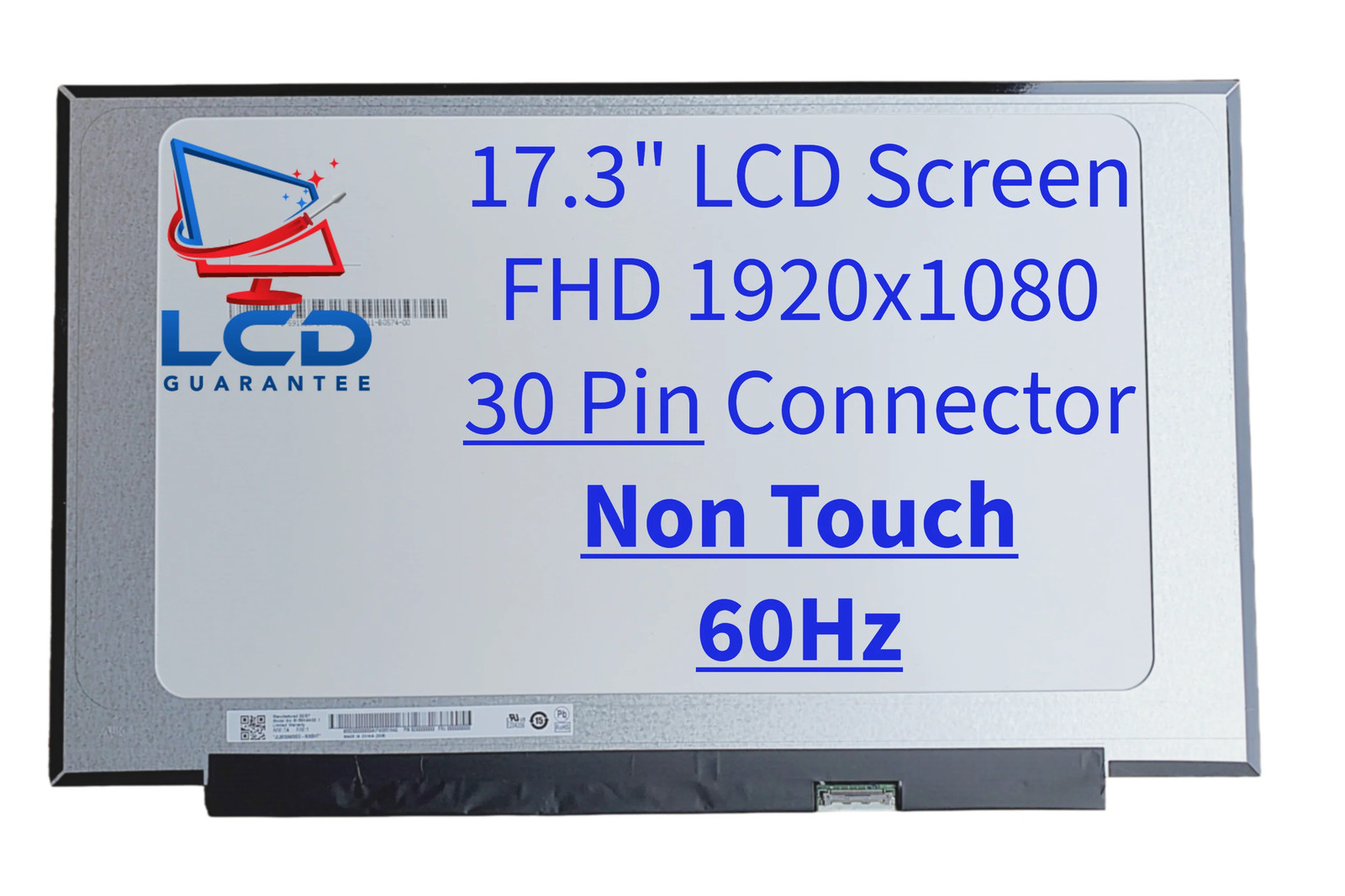 HP PN M75672-001 17.3" FHD 60Hz Non-Touch LCD Laptop Screen
