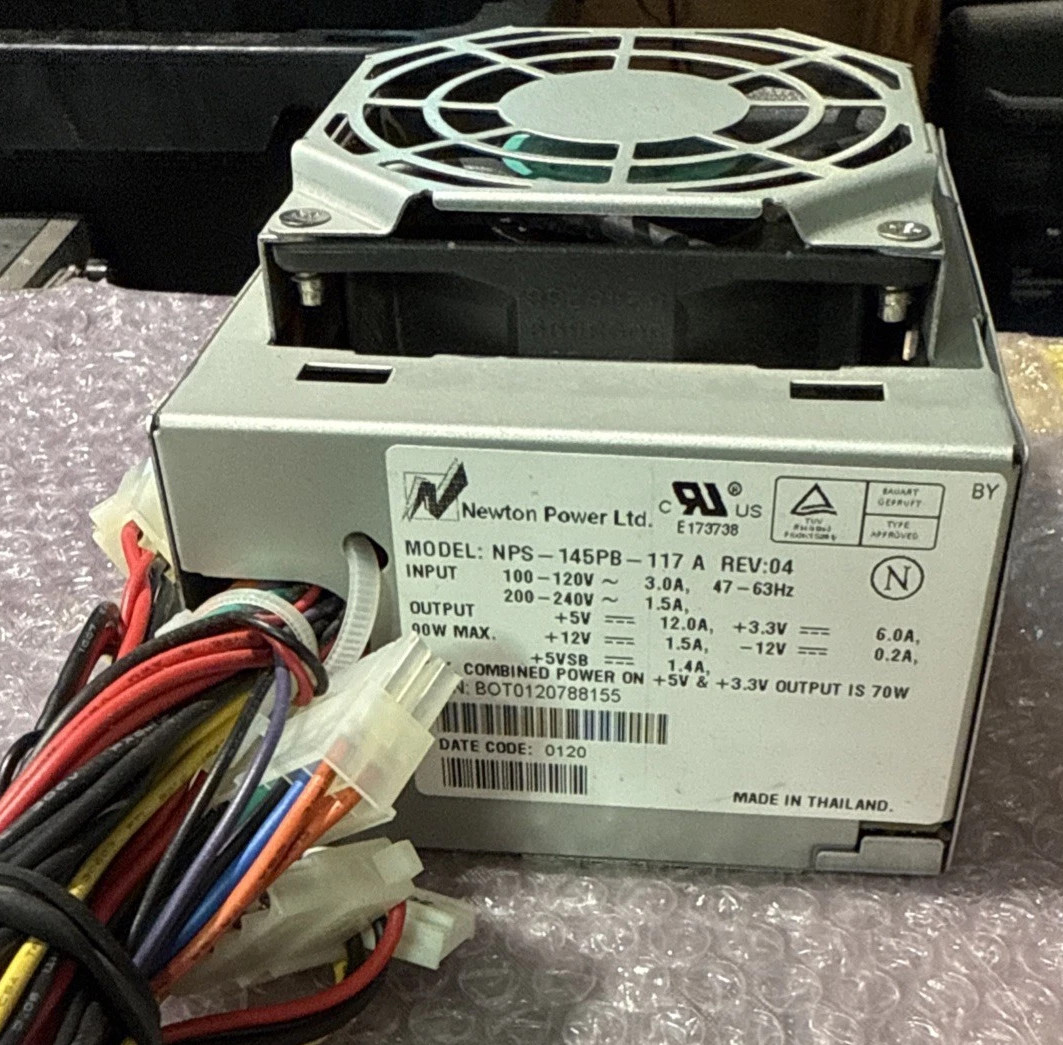 Rare Vintage Newton Power LTD Model:NPS-145PB-177A REV:03 Micro ATX PSU-Gateway