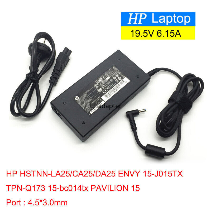 Original HSTNN-CA25 19.5V 6.15A 120W Slim Power Supply Adapter 906329-002 677762