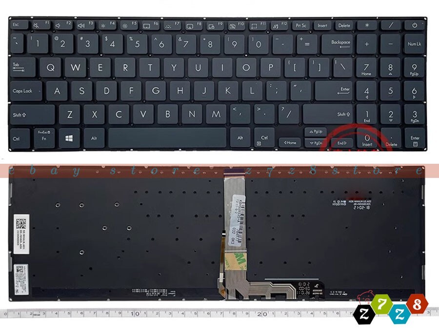 New ASUS ZenBook Pro 15 UX535 UX535L/LH/LI UX535Q/QE UM535 Keyboard US Backlit