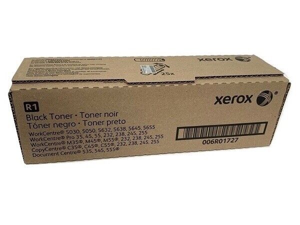 NEW Genuine Xerox R1 Black Toner 006R01727 5030 5050 5135 5150 5665 5675 5687