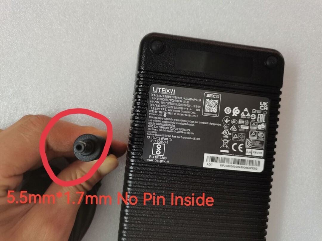 330W LITEON 19.5V16.9A PA-1331-91 For Acer Predator Helios Neo 16 N23C12 Genuine