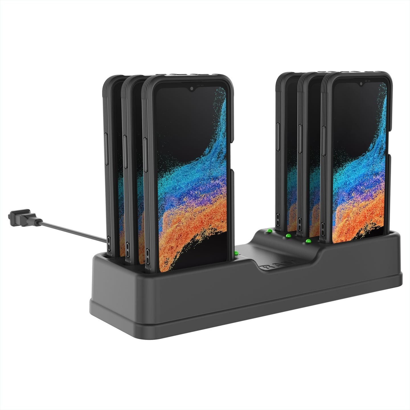 RAM-DOCK-6G-SAM84CPU  RAM 6-Port Charging Dock for Samsung XCover6 ...